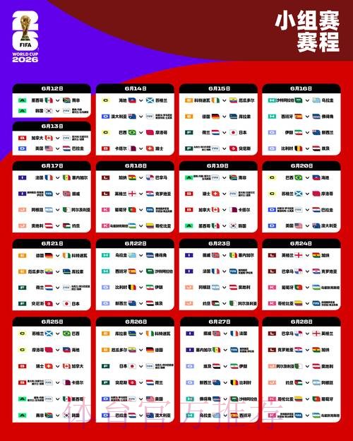 2026世界杯完整赛程是否免费 2026世界杯完整赛程是否免费